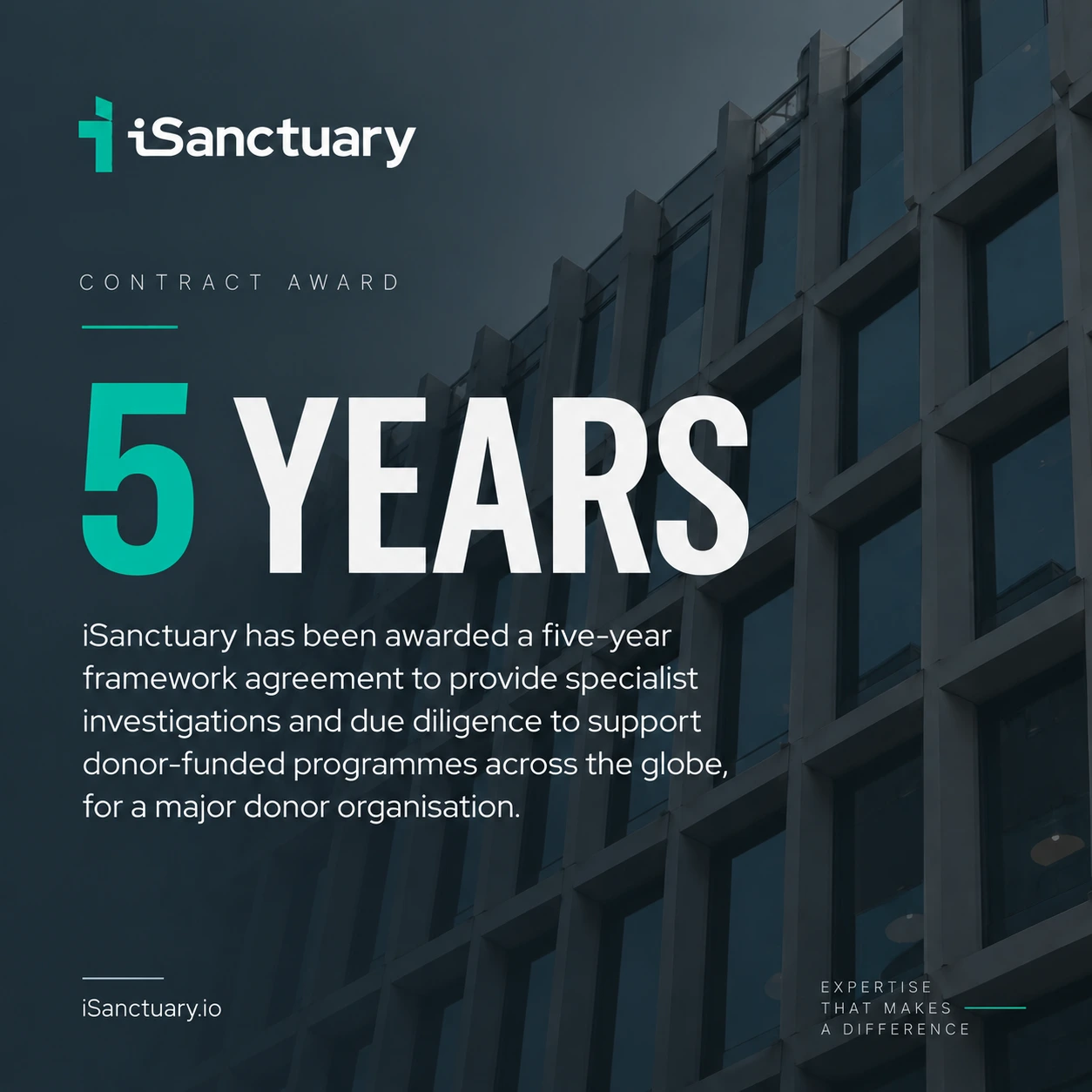 iSanctuary five-year framework agreement contract award